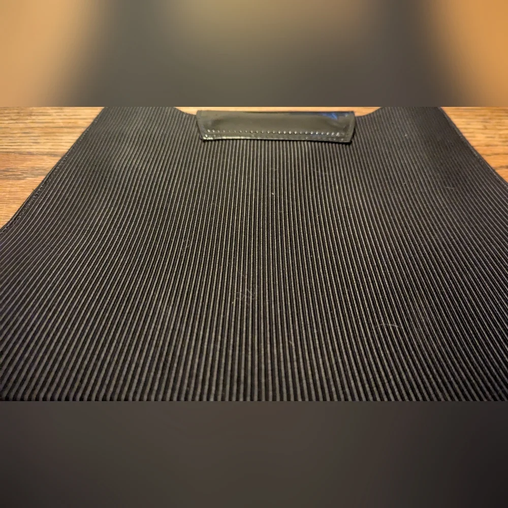 Vintage Stuart Weitzman Ribbed Black Bag - Picture 2 of 9